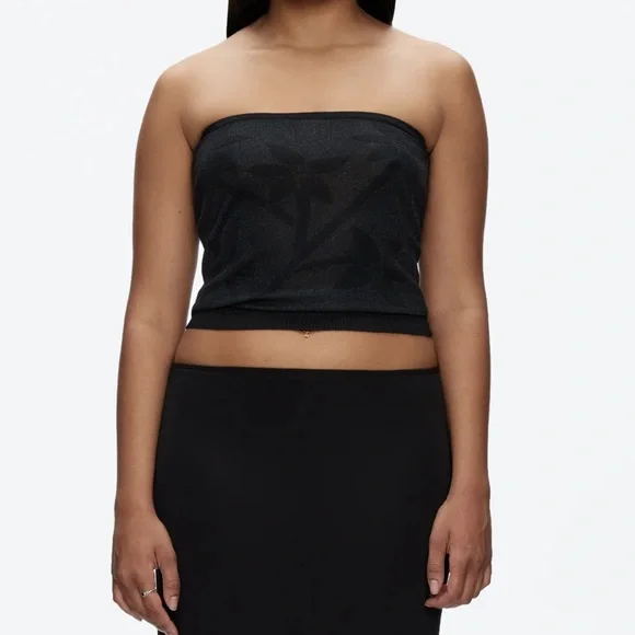 Paloma Knit Cropped Tank ブラック　フリーサイズ Paloma Knit Cropped Tank ブラックフリーサイズ